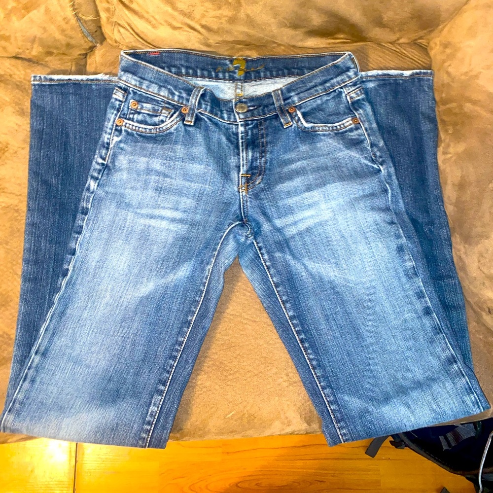 Like new size 25 boot-cut/flare 7 For All Mankind jeans.